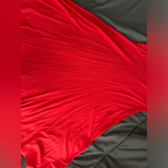 Y2K Express Prima Cotton Red Midi Dress - Picture 6 of 11